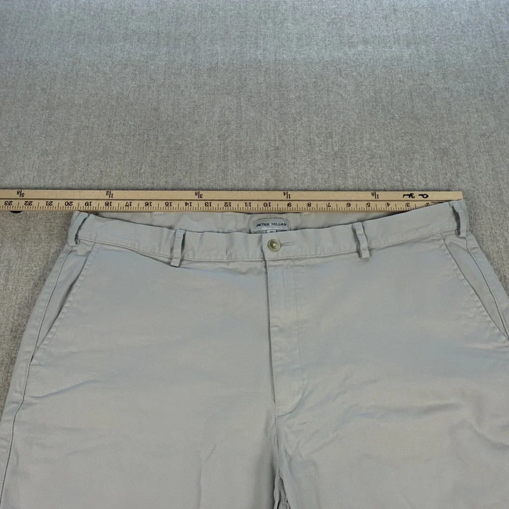 Peter Millar Shorts Men's 40 Beige Khaki Cotton‎  8
